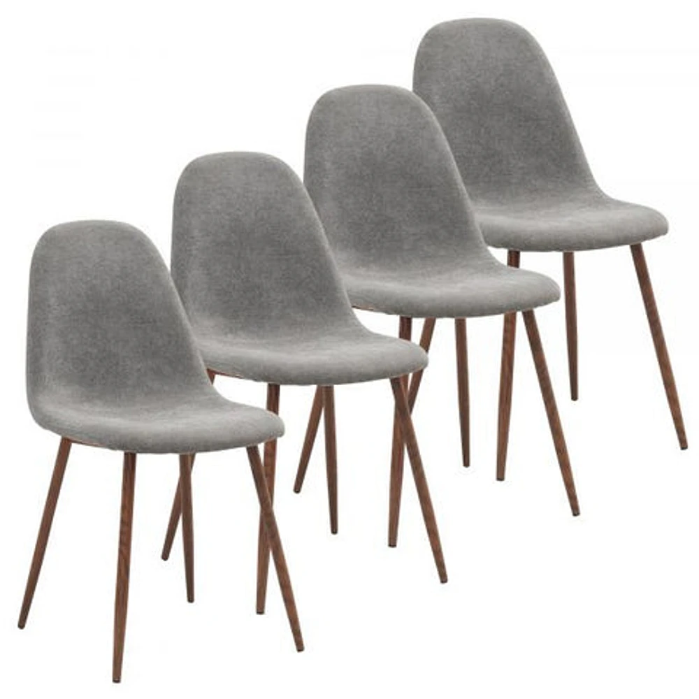 Lyna Side Chair, set of 4 in Grey