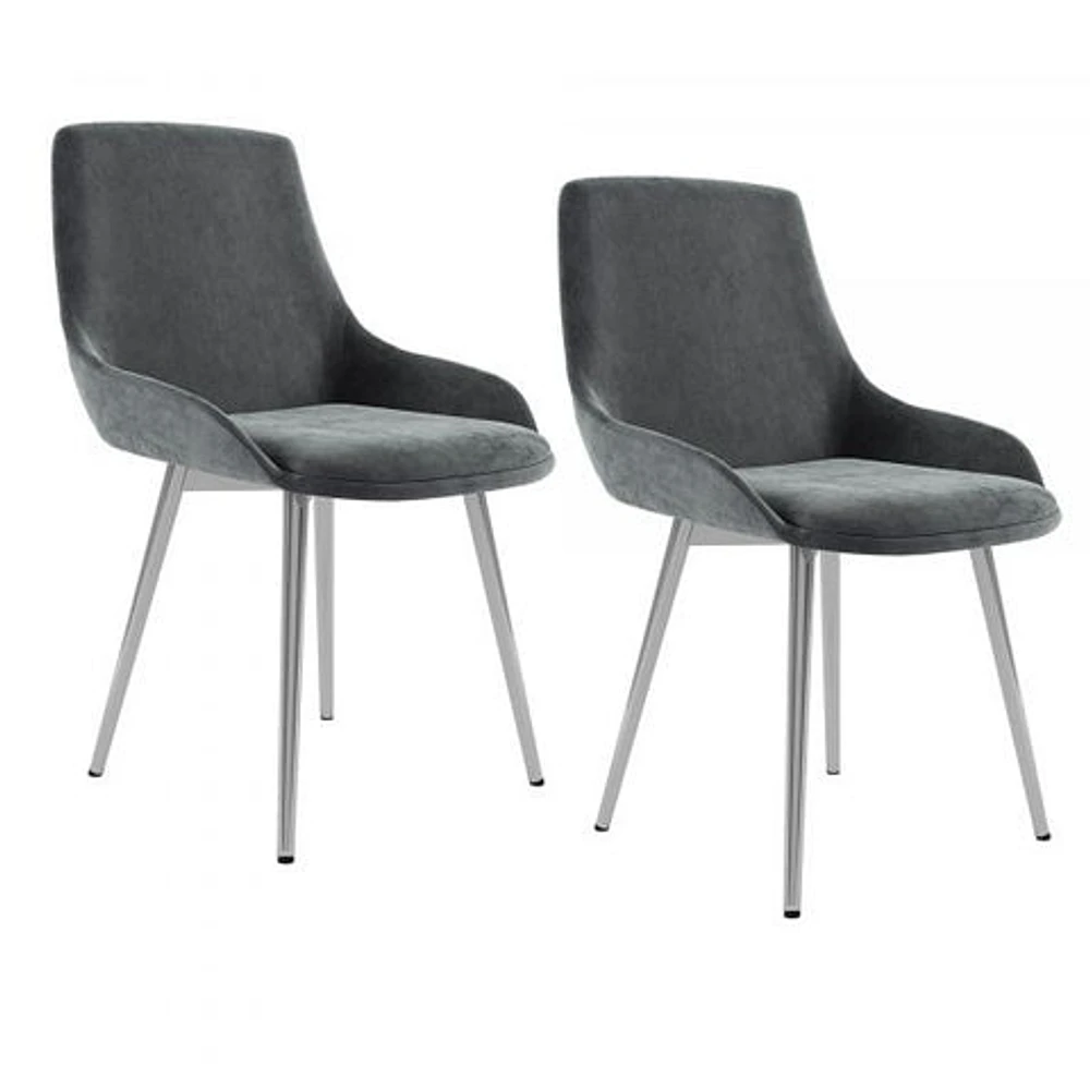 Cassidy Side Chair, set of 2 in Grey