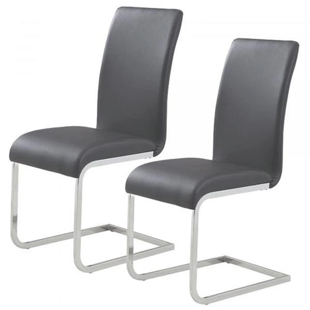 Maxim Side Chair, set of 2 in Grey