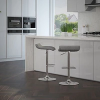 Fabia II Air Lift Stool, set of 2 in Grey