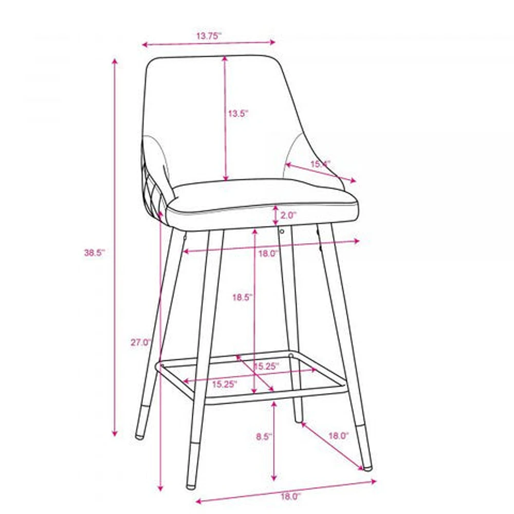 Roxanne II 26'' Counter Stool