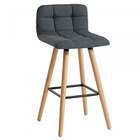 Rico 26'' Counter Stool, set of 2 in Charcoal