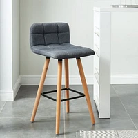 Rico 26'' Counter Stool, set of 2 in Charcoal