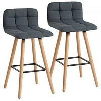 Rico 26'' Counter Stool, set of 2 in Charcoal