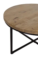 Ames Round Wooden Coffee Table