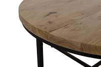 Ames Round Wooden Coffee Table