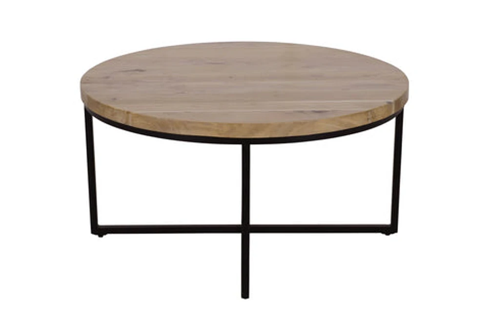 Ames Round Wooden Coffee Table