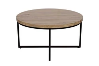 Ames Round Wooden Coffee Table