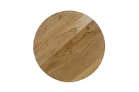 Ames Round Wooden End Table