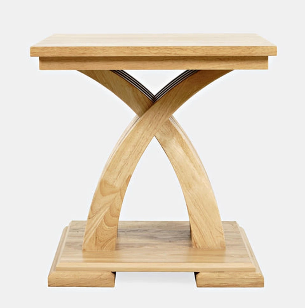 Anthology Square End Table - Warm Ash