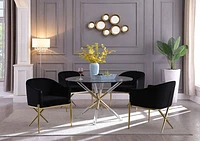 Mercury Acrylic Gold Dining Table