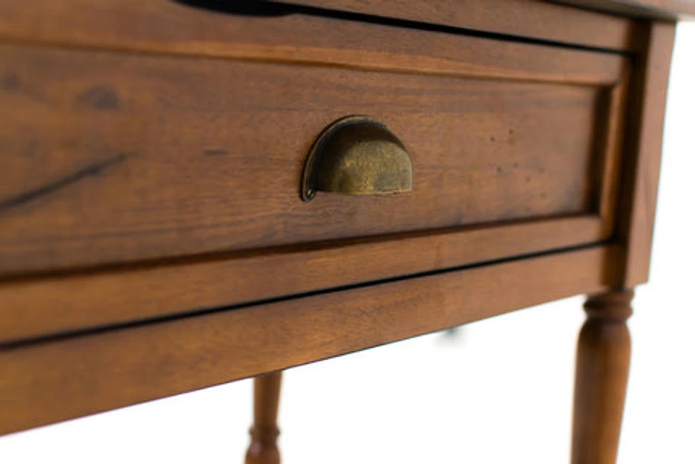 Single Drawer Hall Console Table - Honey