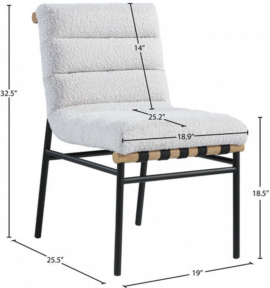 Ryna Boucle' Fabric Dining Chair