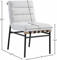 Ryna Boucle' Fabric Dining Chair