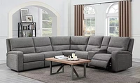 Medford Left Side Facing One Side Power Sofa-Charcoal U8055-19-23