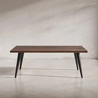 Prelude Coffee Table Rectangular Solid Acacia Wood Walnut