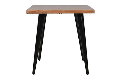 Prelude Solid Acasia Square End Table Suede