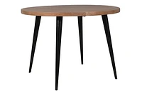 Prelude Solid Acacia Round Dining Table Suede