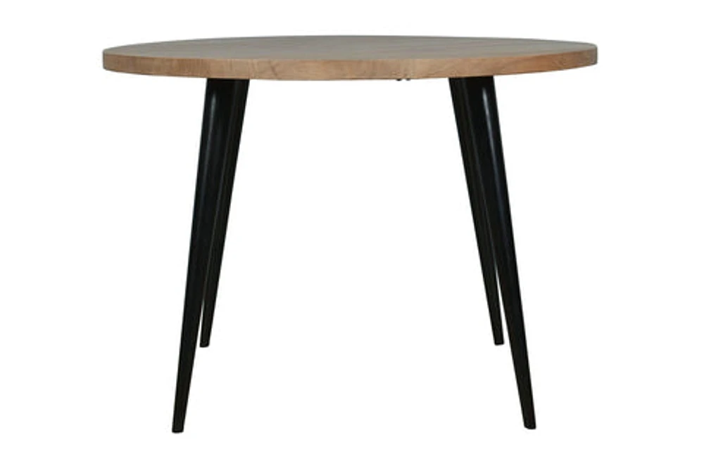 Prelude Solid Acacia Round Dining Table Suede