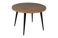 Prelude Solid Acacia Round Dining Table Suede