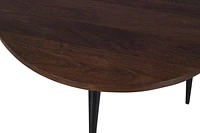 Prelude Solid Acacia Round Dining Table Walnut