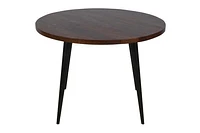 Prelude Solid Acacia Round Dining Table Walnut