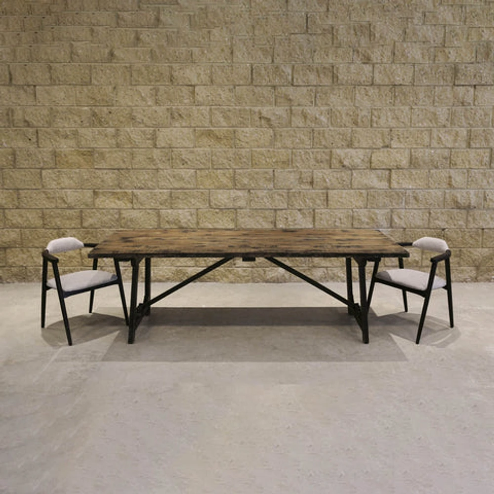 RENAISSANCE DINING TABLE - BLACK ANTIQUE