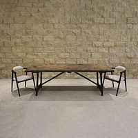 RENAISSANCE DINING TABLE - BLACK ANTIQUE