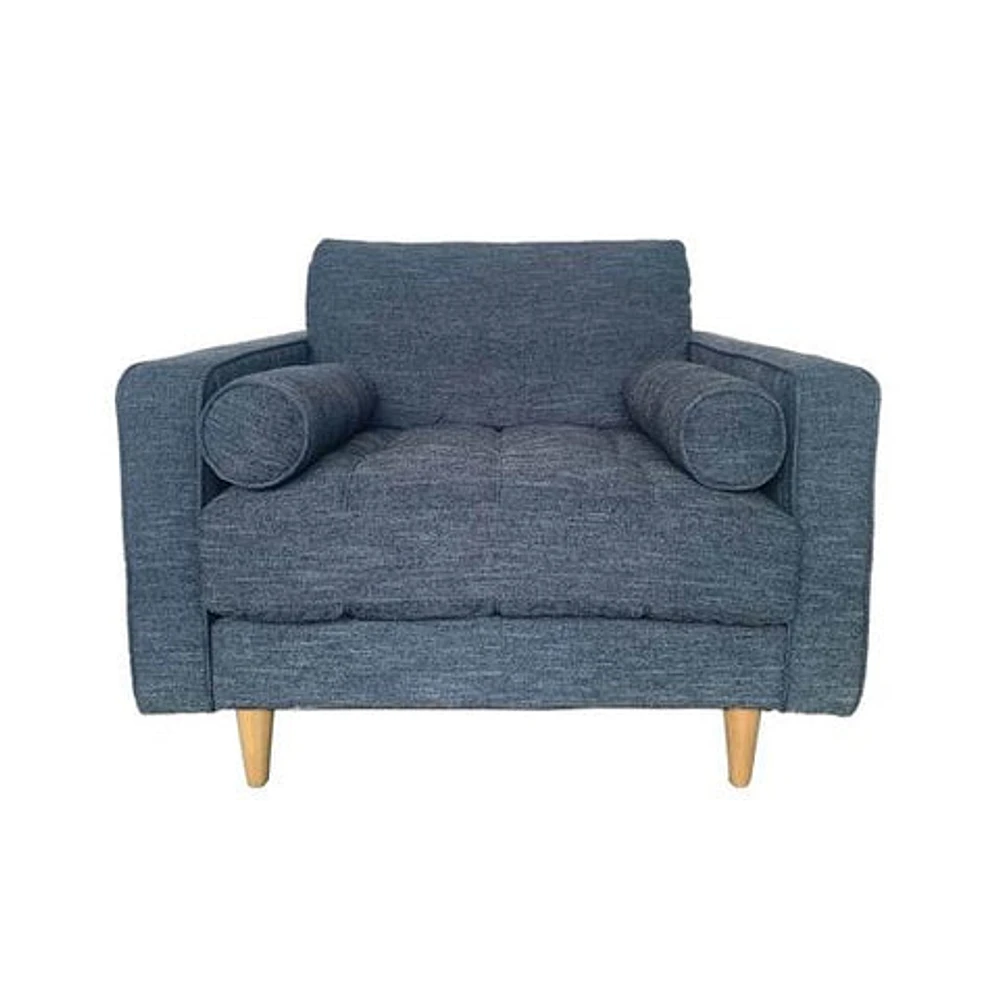 GEORGIA CLUB CHAIR - NAVY CHARCOAL