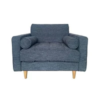 GEORGIA CLUB CHAIR - NAVY CHARCOAL