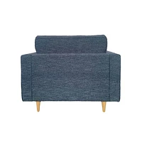 GEORGIA CLUB CHAIR - NAVY CHARCOAL
