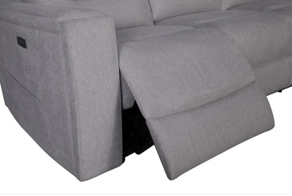 Roche Power Recliner Sofa - Light Grey