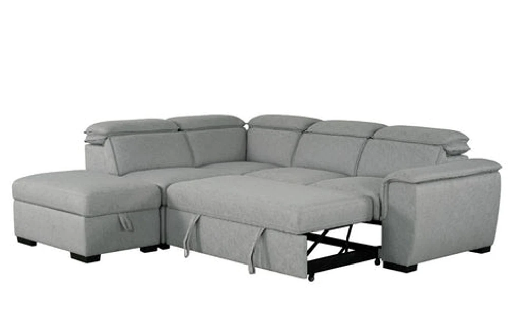 Everest Sleeper Sectional w/Storage-Left Chaise