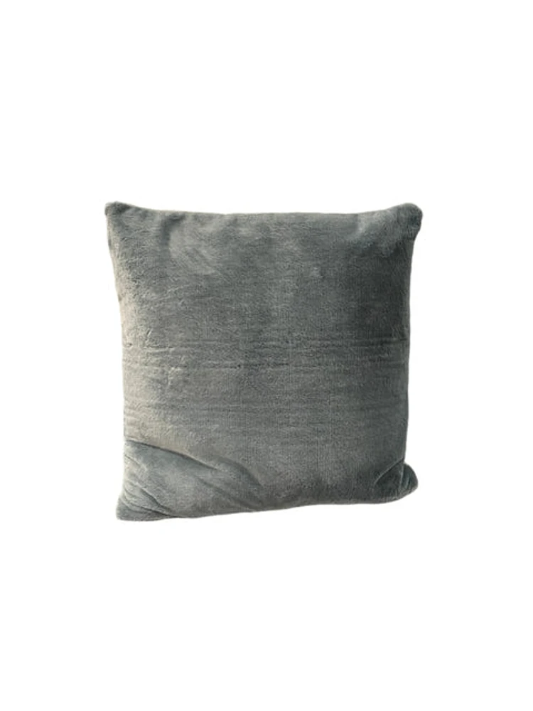 Feather Fabric Cushion - Grey PC-TC1WF-2