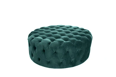 Maja Round Large Ottoman 42" - Green - Meg 62 - Greater Vancouver Furniture