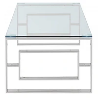 Eros Coffee Table in Silver