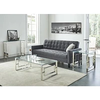 Eros Coffee Table in Silver