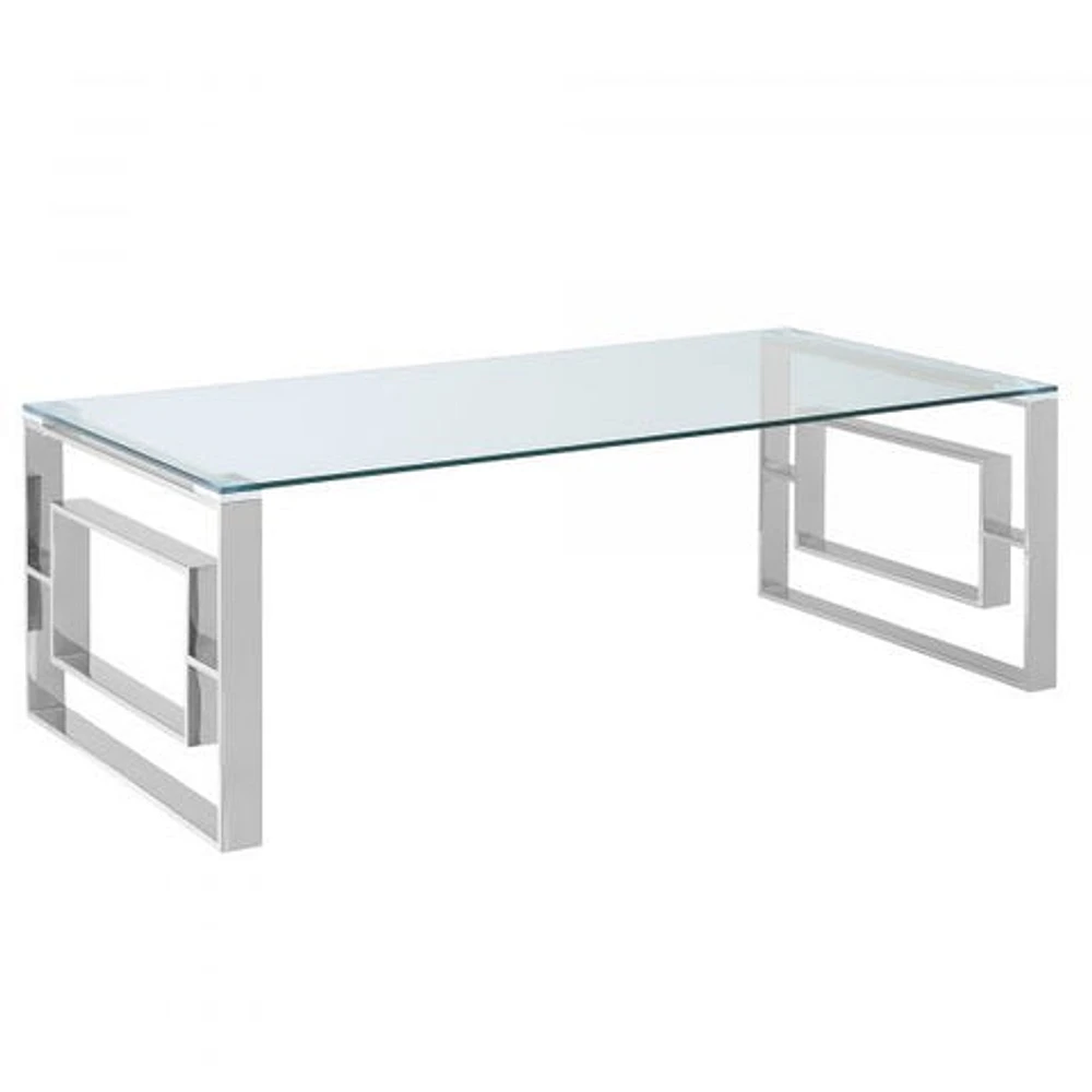 Eros Coffee Table in Silver