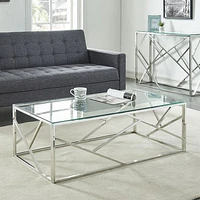 Juniper Coffee Table in Silver