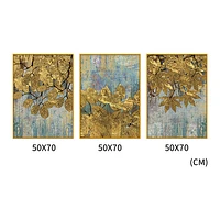 Old Vienna Set of 3 Alloy Matt - Golden Frame Wall Art