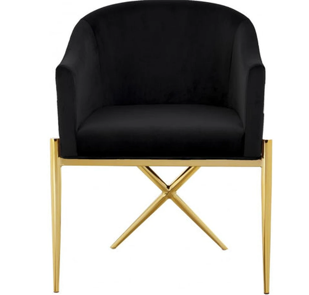 Ainsley Velvet Dining Chair Gold