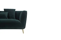 Maja Velvet Sectional - Emerald Green Greater Vancouver Furniture