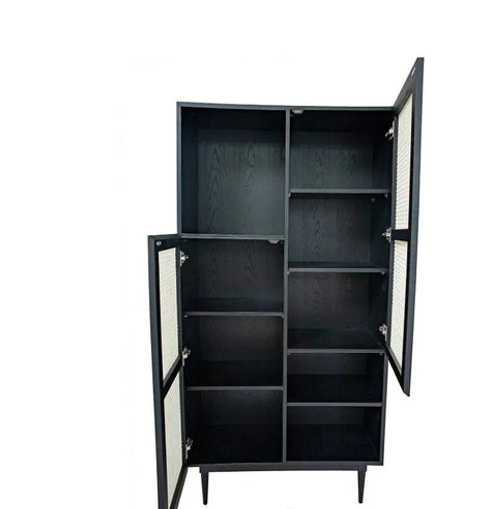 Cane Bookcase - Greater Vancouver Furniture