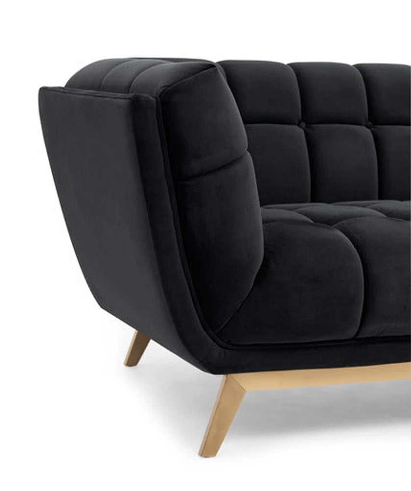 Yaletown Mid Century Accent Chair - Velvet