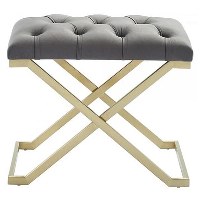 Rada Bench in Grey/Gold