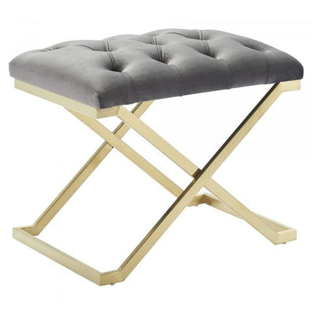 Rada Bench in Grey/Gold