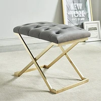 Rada Bench in Grey/Gold