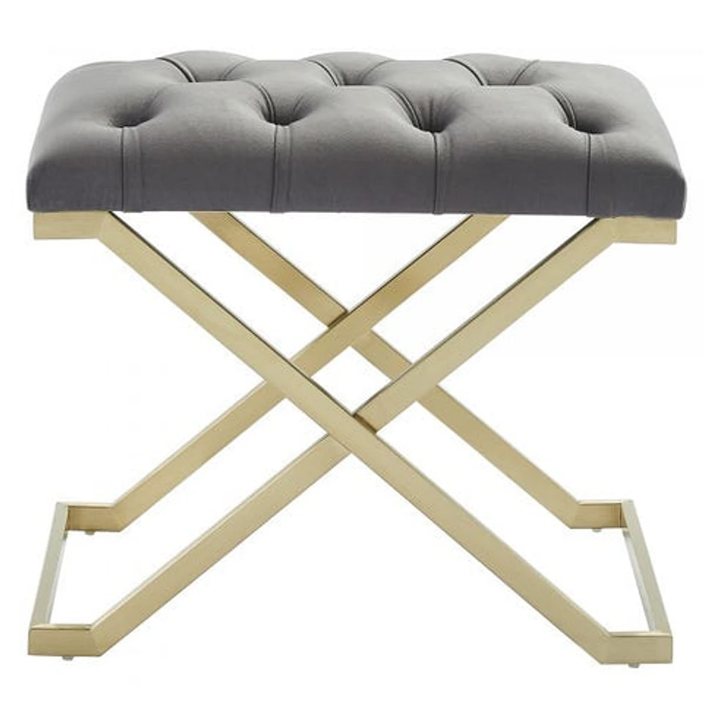 Rada Bench in Grey/Gold