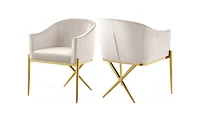 Ainsley Velvet Dining Chair Gold