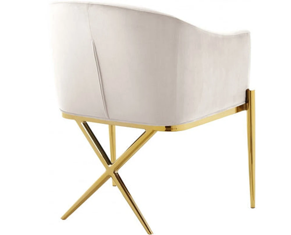 Ainsley Velvet Dining Chair Gold